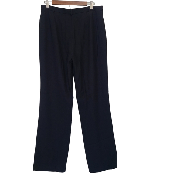 Nygard Connection Women Black Straight Leg Dress Pants Size 12 Triacetate - Picture 4 of 10
